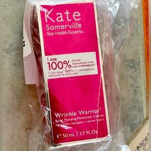 KATE SOMERVILLE WRINKLE WARRIOR FACTORY PKG!! NIB! PLUMPING MOISTURIZER+SERUM!!